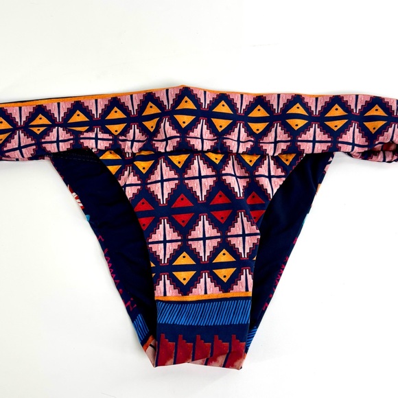 Salinas Other - Salinas bikini bottoms only Small Brazilian cheeky navy blue, pink, orange NWOT